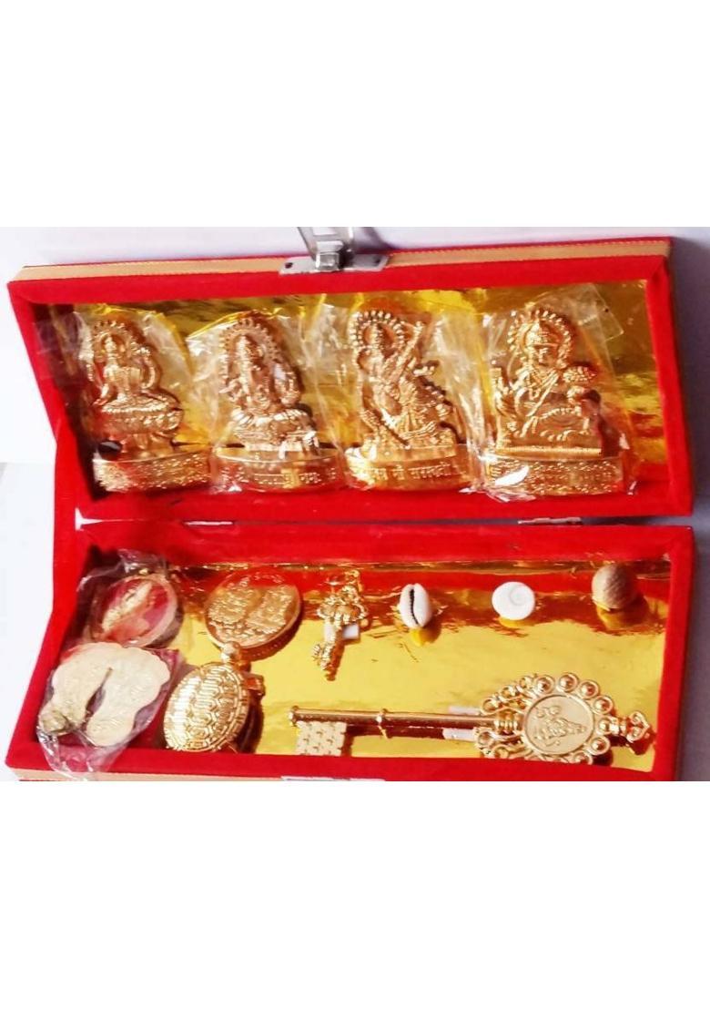 MORMUKUT Shri Dhan Laxmi- Kuber Bhandari Yantra Brass Yantra (Pack of 1) Gold Yantra&nbsp;&nbsp;(Pack of 1) - Indya