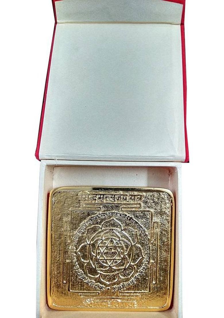 Kesar Zems Energised Mahamrutyunjay Yantra Plated Yantra - Indya