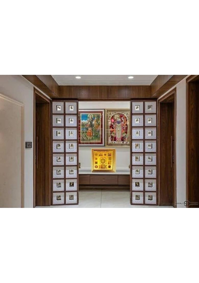 Deal Tree 19 x 19 cm shri Shree sampoorn sampurna Kuber Yantra Gold, Plated Yantra&nbsp;&nbsp;(Pack of 1) - Indya