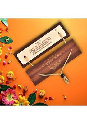 yogi Hanuman Chalisa I Hanuman Chalisa Wooden Book I Pocket Hanuman Chalisa Wooden Yantra&nbsp;&nbsp;(Pack of 1)