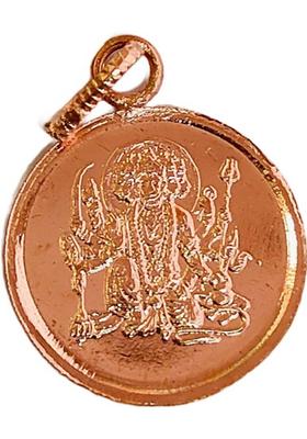 MNA Shri Panchmukhi Hanuman Yantra Locket/ Copper Balaji Yantra Pendant With Dori Copper Yantra&nbsp;&nbsp;(Pack of 1)