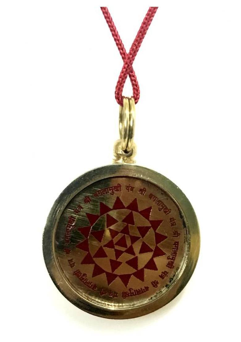Astrodidi Baglamukhi Yantra Locket Bagla Mukhi Mantra Brass Yantra&nbsp;&nbsp;(Pack of 1) - Indya