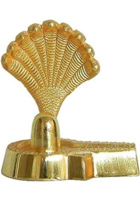 NAVGREH Shivling & SheshNag Gold Plated With FREE (Karya sidh beej mala) Gold Yantra&nbsp;&nbsp;(Pack of 1)