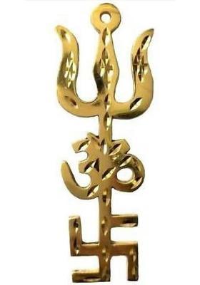 SIDDH TriShakti Yantra Brass Yantra&nbsp;&nbsp;(Pack of 1)