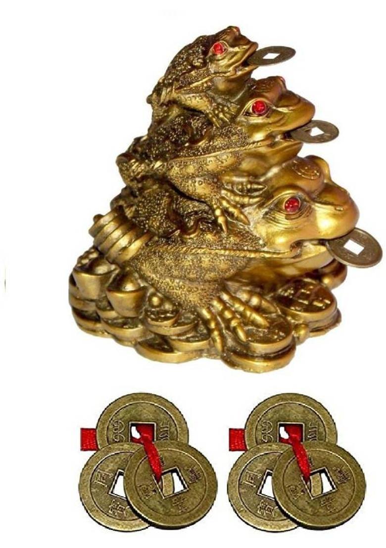 SIDDH TriShakti Yantra Brass Yantra&nbsp;&nbsp;(Pack of 1) - Indya