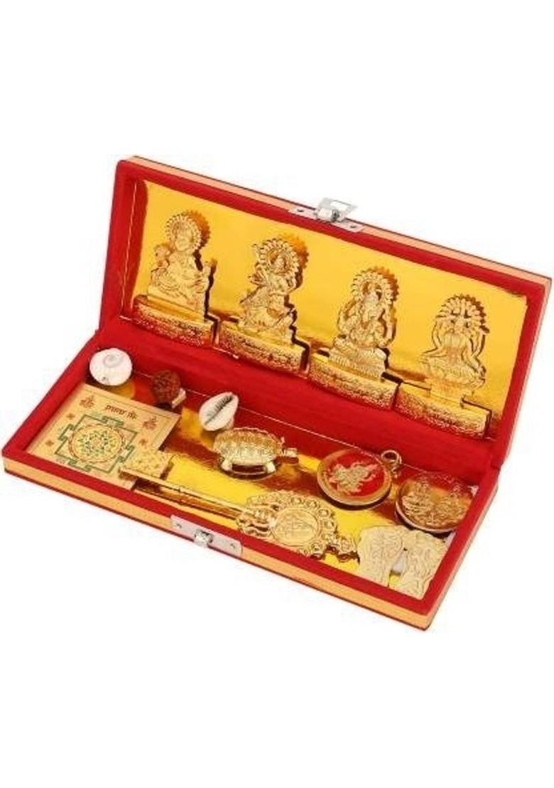 Lootnixx KannsSky Wooden, Brass Yantra Brass Yantra&nbsp;&nbsp;(Pack of 1) - Indya