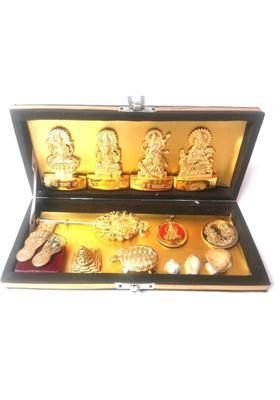 Divine Kraft Shri Dhanlaxmi Shri Kuber Bhandari Brass Yantra&nbsp;&nbsp;(Pack of 1)