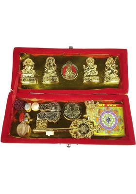Adhvik Shri Shree Dhan Laxmi Yantra Kuber for Goddess Bright Future Dhan Laxmi Yantra Locket of Wealth Energized Plastic Yantra&nbsp;&nbsp;(Pack of 1)