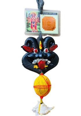Tevarsans Nazar Battu for home door Wall Hanging Suraksha Kawach Office Home Car Wooden, Plastic, Cotton Yantra&nbsp;&nbsp;(Pack of 1)