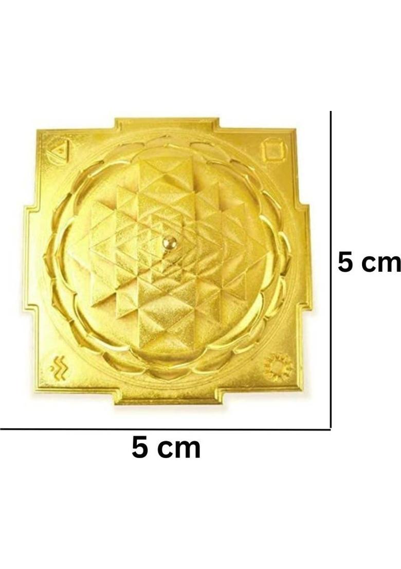sanskaari Shri Laxmi gemstone gomti yantra wealth pyramid Yantra, Lakshmi Kuber Yantra Brass Yantra&nbsp;&nbsp;(Pack of 1) - Indya