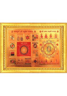 BCOMFORT Shri Kuber Yantra,Shri asht lakshmi yantr Wooden, Plastic, Glass Yantra&nbsp;&nbsp;(Pack of 1)