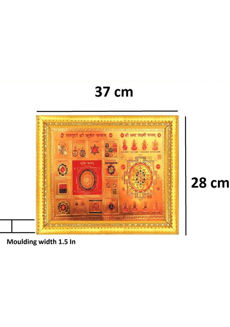 BCOMFORT Shri Kuber Yantra,Shri asht lakshmi yantr Wooden, Plastic, Glass Yantra&nbsp;&nbsp;(Pack of 1) - Indya