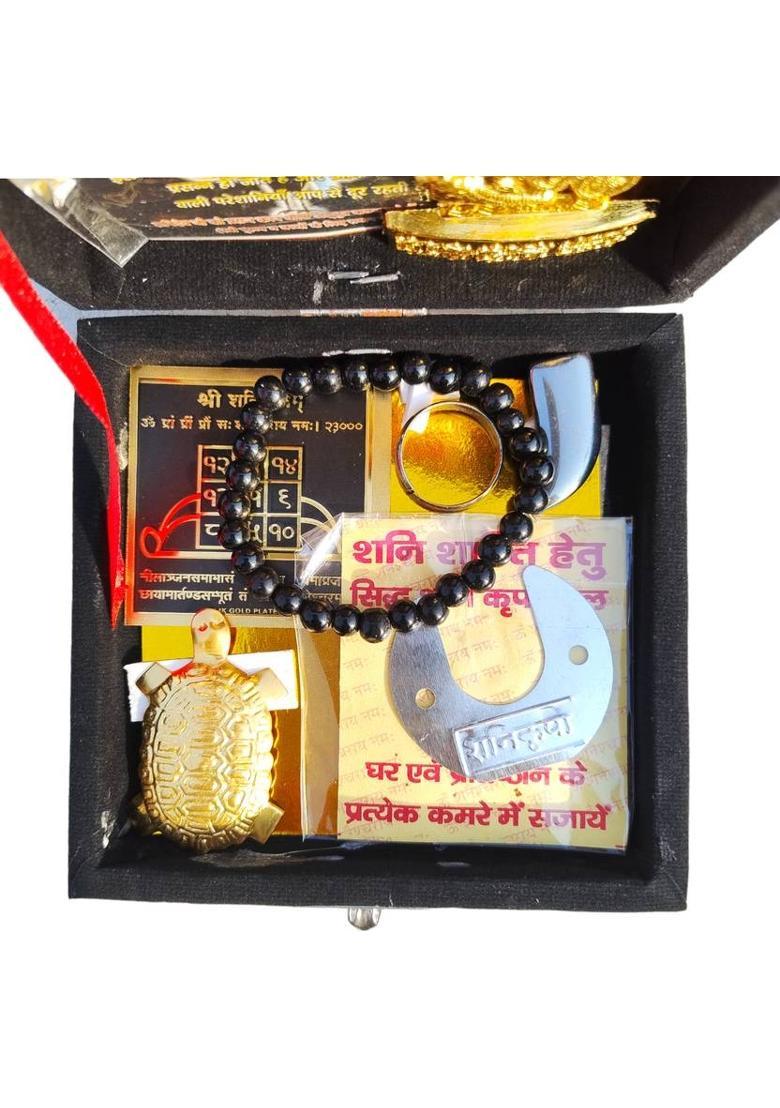 BRAJSTORE Shri Shani Yantra Kavach Box Wooden Yantra&nbsp;&nbsp;(Pack of 1) - Indya