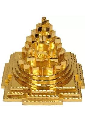 DARIDRA BHANJAN Golden Brass Meru Shree Yantra, Best for Gifting Brass Yantra&nbsp;&nbsp;(Pack of 1)