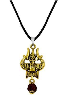AFH Om Namah Shivay Trishul Damaru Religious Locket Yantra for Men, Women and Kids Plated Yantra&nbsp;&nbsp;(Pack of 1)