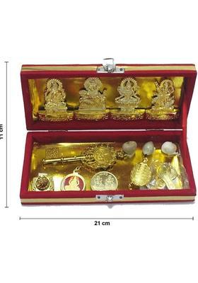 Gokulshoppe Laxmi Kuber Dhan Varsha Bhandari Yantra Brass Yantra&nbsp;&nbsp;(Pack of 1)