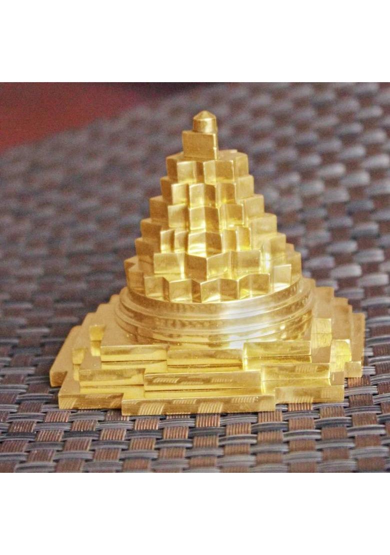 BUY N RELAX (Mix Metal) Laxmi Meru Shree Yantra Meru Shiv Yantra,Ashta dhatu Meru Brass Yantra&nbsp;&nbsp;(Pack of 1) - Indya