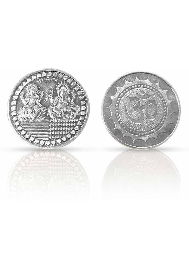 RELBEES Silver plated coin with velvet gift box(pack of 2) Silver Plated Yantra&nbsp;&nbsp;(Pack of 2) - Indya
