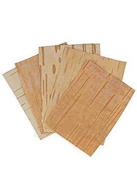 SHIVAKARI bhojpatra Paper/bhoj patra Leaf/bhojptra Sheet -5 Pieces Wooden Yantra&nbsp;&nbsp;(Pack of 5)