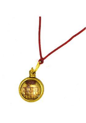faynci Kumbh Rashi Astadhatu Brass Yantra Locket / AQUARIUS Zodiac Sheild Yantra with Cotton Dori Brass, Cotton Yantra&nbsp;&nbsp;(Pack of 1)