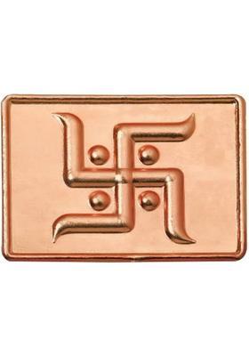Pray Everyday Swastik Copper Yantra for Main Door Entrance Copper Yantra&nbsp;&nbsp;(Pack of 1)