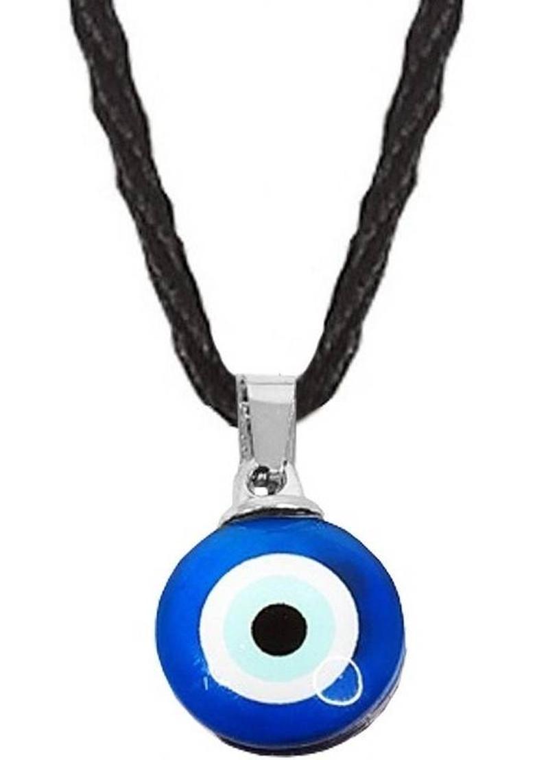 Airtick JAR0534-1 Big Size Dual Side Blue Evil Eyes Nazar Suraksha Kavach Locket Pendant Plastic Pendant Set - Indya