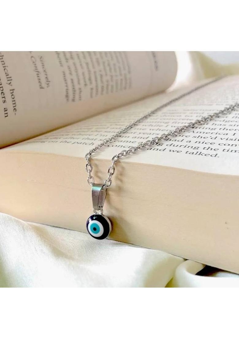 Maatrachaaya Piyush Enterprises Stylish Silver Plated Evil Eye Pendants Sterling Silver Alloy Pendant - Indya