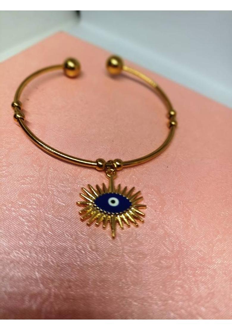 Evil Eye Gold-plated Bracelet - Indya