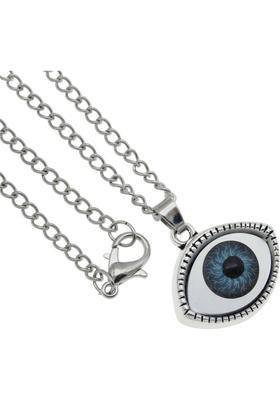 ROOTWAVE Evil Eye Pendant,Necklace,Locket with Chain for Women Men Jewellery Silver Alloy, Stainless Steel Pendant
