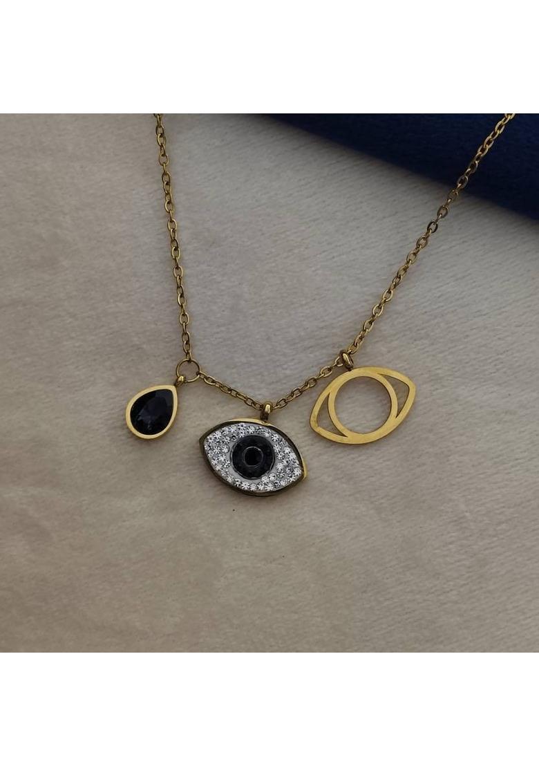 Vrinda Gift Gold-plated Zircon Stainless Steel - Indya