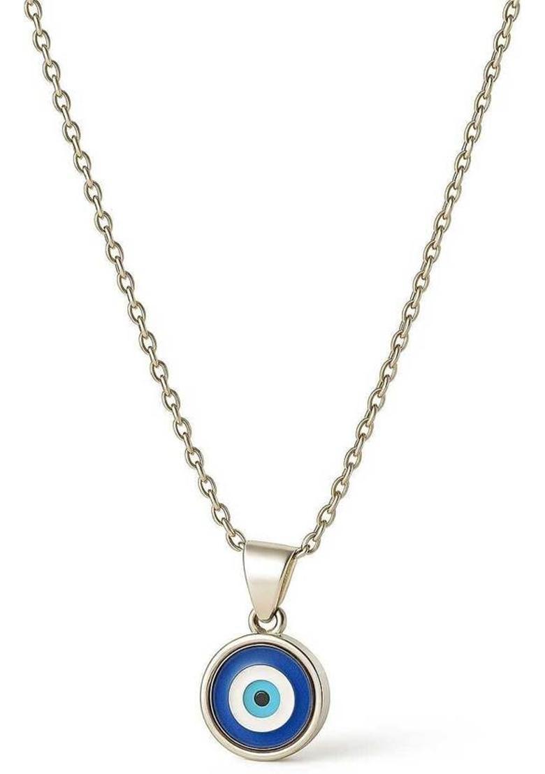 Trendyhaat Trendy Evil Eye Locket For Girls & Women ( 1 PCS ) Silver Alloy Pendant - Indya