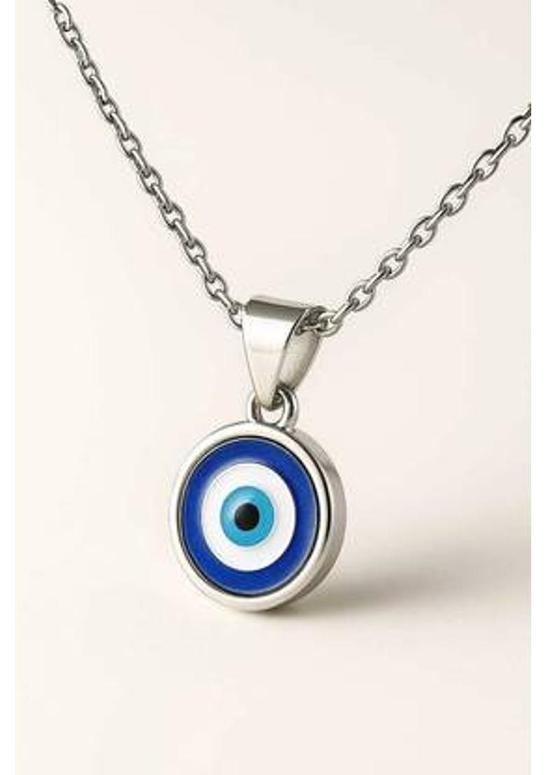 Trendyhaat Trendy Evil Eye Locket For Girls & Women ( 1 PCS ) Silver Alloy Pendant - Indya