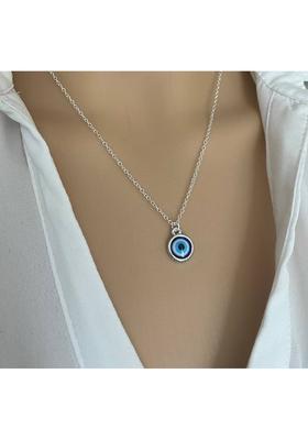 Evil eye stylish chain for men and women Silver Plated Metal, Stainless Steel Chain