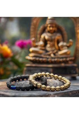 Hematite, Evil Eye Bracelet&nbsp;&nbsp;(Pack of 2)