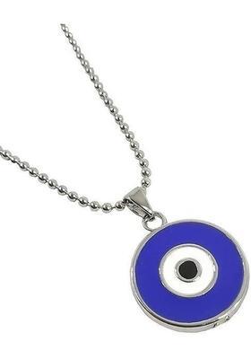 Deary Evil Eye Necklace Blue Eyes Amulet Pendant Necklace Chain Gift for Women,Girls Silver Crystal Crystal Pendant Set