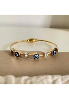 Stainless Steel Zircon Gold-plated Bracelet