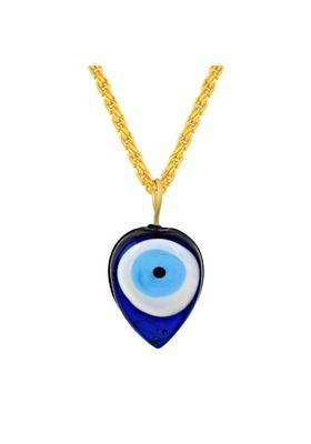 morir Blue Glass Evil Eye Protact Charms Lucky Pendant Necklace for Men Women Girls Glass Pendant
