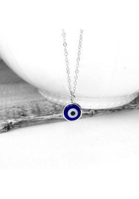 Teeragaj C 56_JS evil-eye pemndamnt Silver Stone Pendant Set