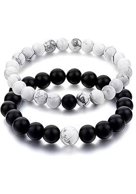 Stone Beads, Pearl, Crystal Charm Bracelet&nbsp;&nbsp;(Pack of 2)