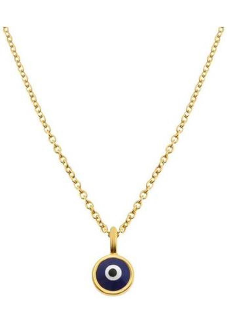 KUNDLI GEMS Evil Eye Stone Pendant Protection Evil For unisex Gold-plated Crystal Stone Pendant - Indya
