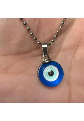 Animated Evil Eye Mini Pendant Silver-Toned Dainty Pendant Chain For Women,Girls Silver Plastic Pendant