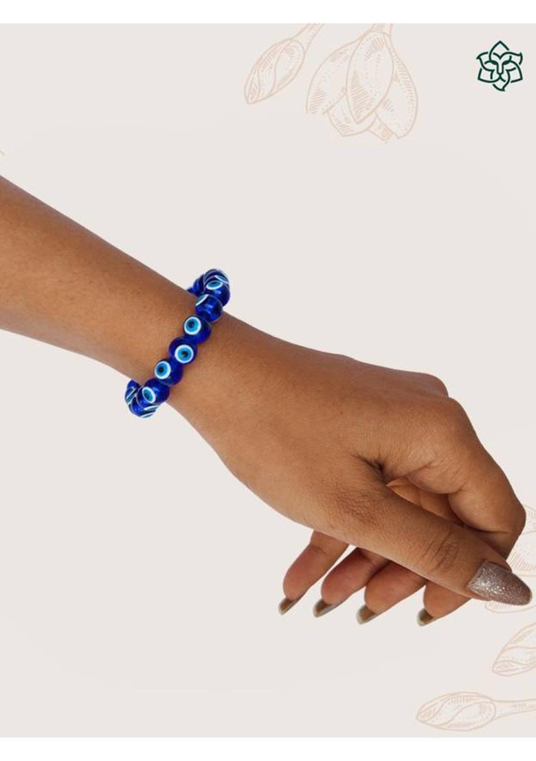 Glass, Evil Eye Bracelet - Indya