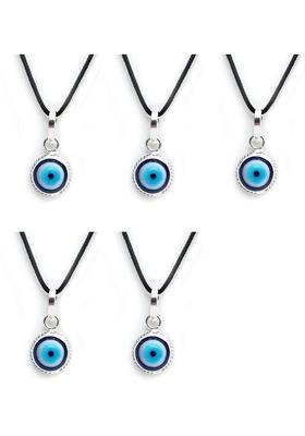 Firmus Evil Eye Pendant For Protection For Women/Men (Pack of 5) Alloy Pendant