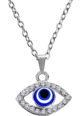 ROOTWAVE Latest Crystal Ad Diamond Stone Evil Eye Locket Pendant Necklace for Women