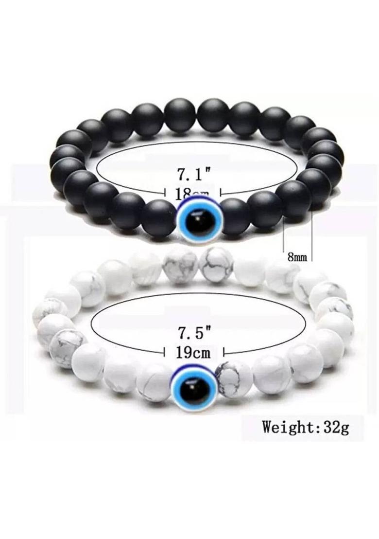 Stone, Crystal, Alloy Beads Bracelet - Indya