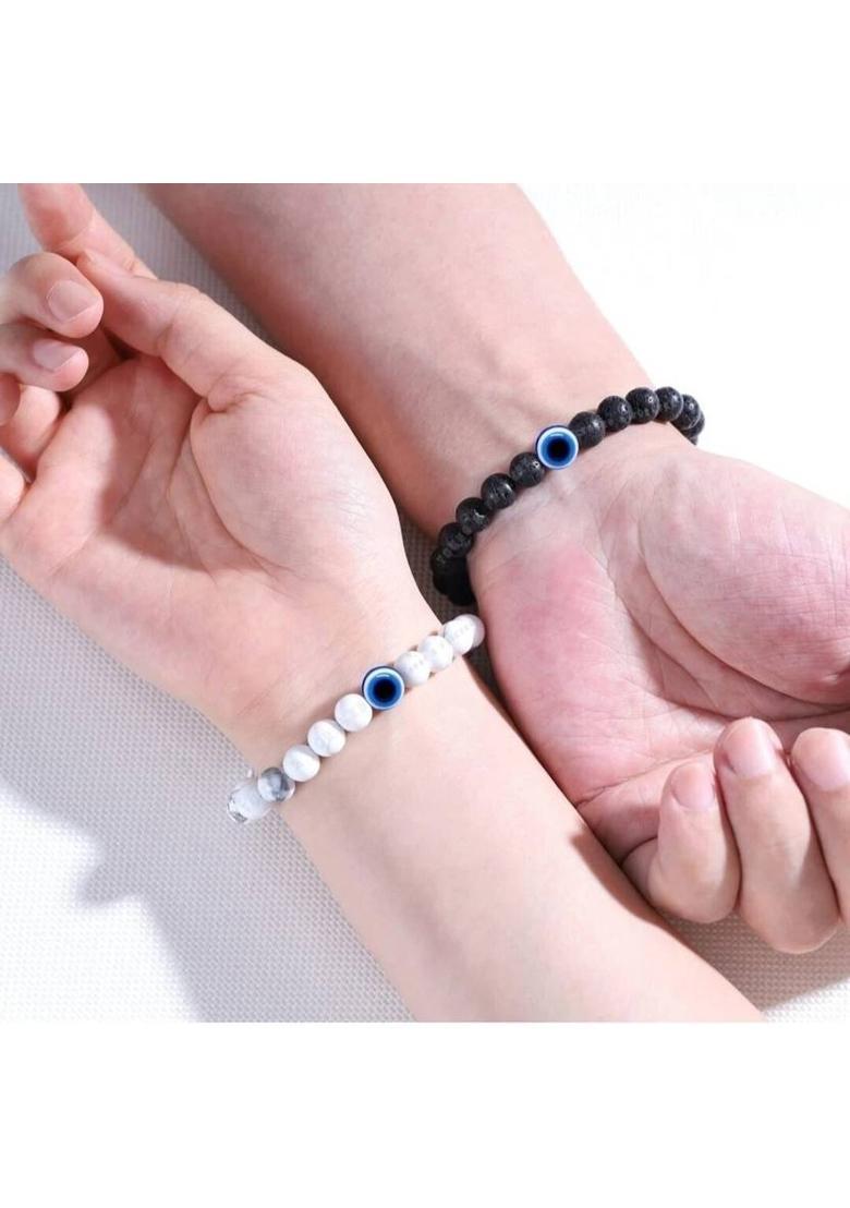 Evil Eye Sterling Silver Bracelet - Indya