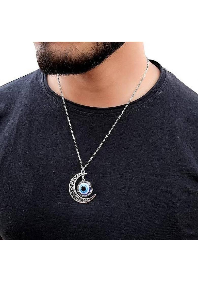 NZ 14 Evil Eye Pendants - Artificial Metal Alloy Chain - Indya