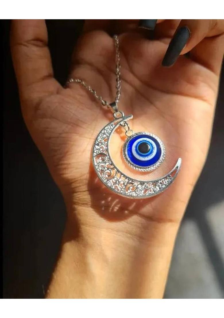 NZ 14 Evil Eye Pendants - Artificial Metal Alloy Chain - Indya