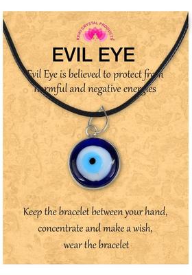 REIKI CRYSTAL PRODUCTS Blue Turkish Evil Eye Pendant 20mm Crystal Pendant