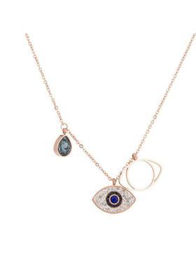 Evil eye pendant for women pendent chain women western necklace Stainless Steel Layered